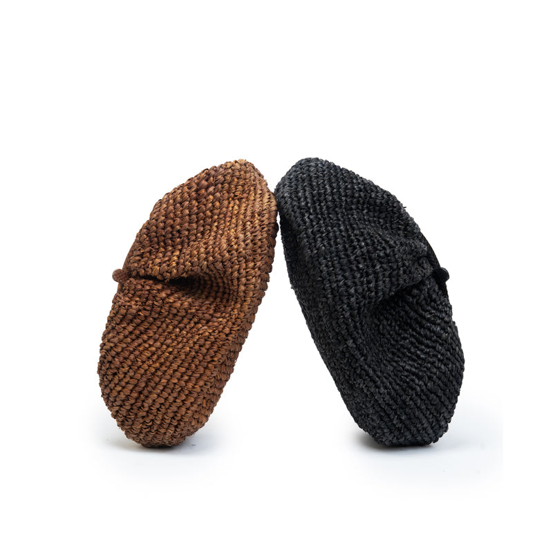 LADY RAFFIA SNAP LARGE | BLACK – KTO2 Bespoke
